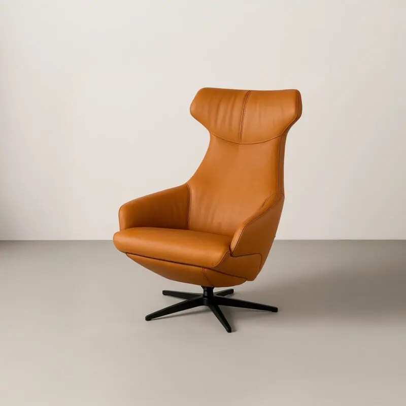 relaxstoel-easysit-silva-leer-karamel Relaxstoel Silva