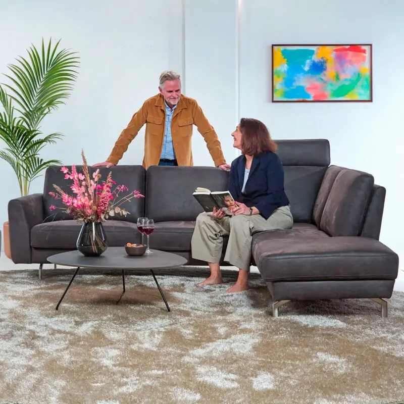 Comfortbank Nilo kaneelbruin
