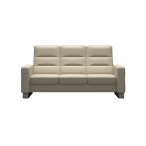 Wave_3High_Bat_Cream_Bow_Steel_11250300931300288_Front Stressless® Wave