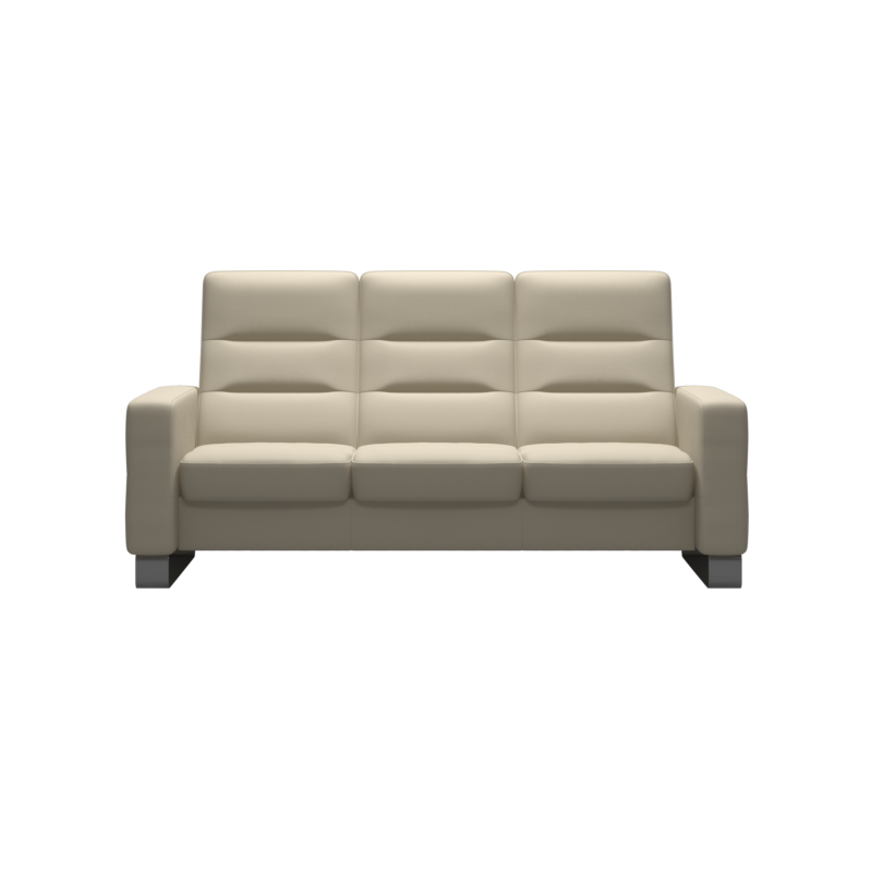 Wave_3High_Bat_Cream_Bow_Steel_11250300931300288_Front Stressless® Wave